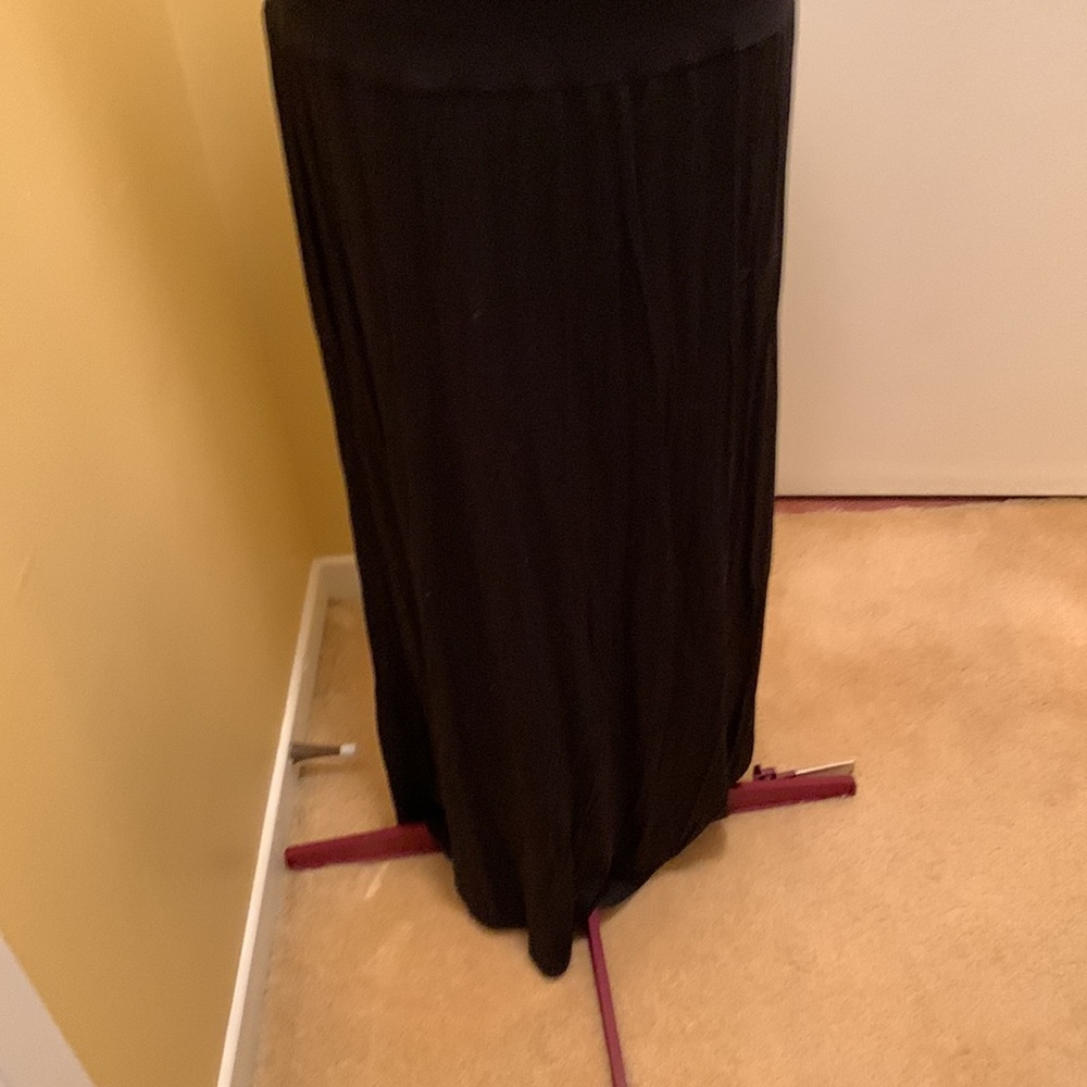 Trina Turk Sleeveless Maxi Dress/cowl neck & hoodie Effortless Midnight Allure - Picture 5 of 14